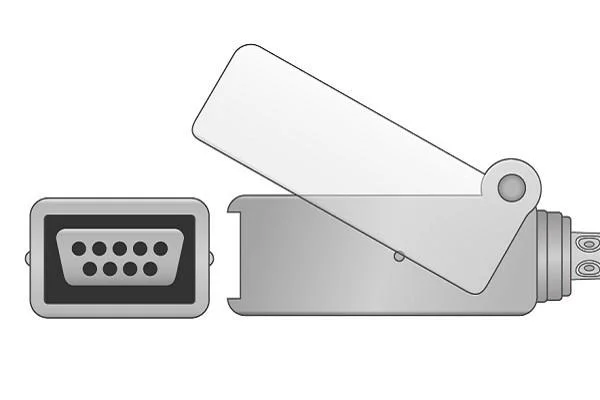 Cavo dell'adattatore SpO2 compatibile per il GE Corometrics 4033cax. 2.4m