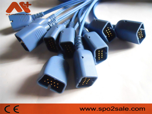 Gli accessori del monitor paziente DB9 cablano 14 il cavo di Pin Nihon Kohden Spo 2