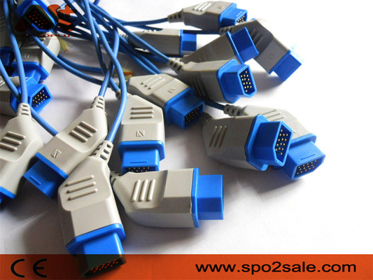 Gli accessori del monitor paziente DB9 cablano 14 il cavo di Pin Nihon Kohden Spo 2