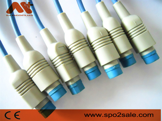 8 Pin del cavo 12 di Pin Patient Monitor Accessories Philips Spo2