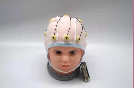 Il cavo medico di elettroencefalogramma di Neurofeedback ha integrato il cappello di elettroencefalogramma di 10 cavi per la clip Tin Electrode dell'orecchio