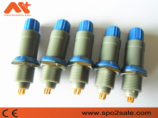 (S21M07-P05MJG0-527S) connettore di plastica della singola tacca del perno di spinta 5 di tirata 1P, Grey Shell, manica blu, per 5,0 millimetri di cavo