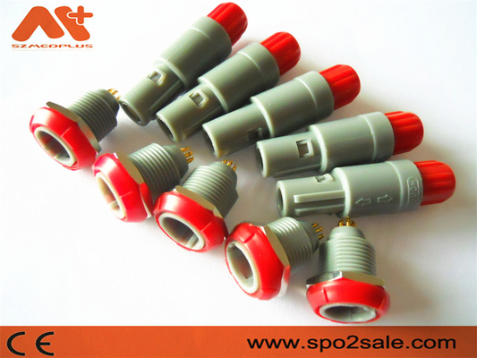 1P Pull Push 6 Pin connettore in plastica, Grigio, Rosso, doppia chiave 60 per applicazione medica