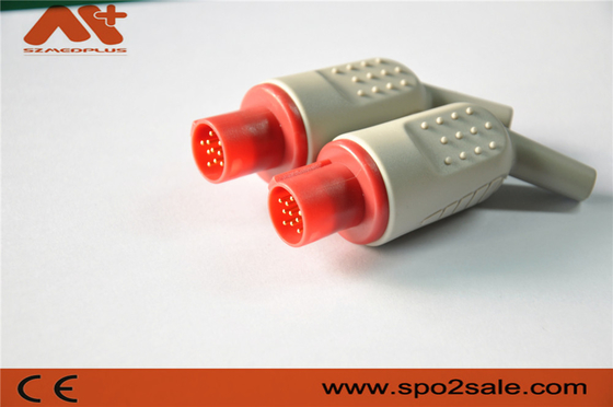 Connettore di IBP compatibile per il cavo dell'adattatore di Hellige IBP con un colore rosso di 10 perni