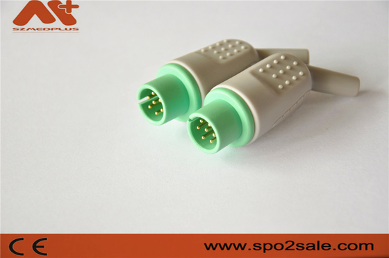 Collegatore medico compatibile con il connettore Bionet ECG a 7 pin di colore verde