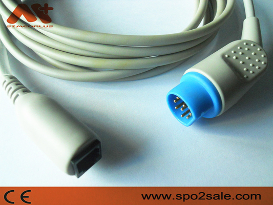 Cavo compatibile dell'adattatore di Siemens IBP per l'Utah, BD, Edwards, Abbort, B.braun, l'argon, trasduttore logico di Medex IBP