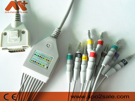 Fukuda ME cavo connessione diretta compatibile di elettrocardiogramma per Cardisuny, KP-500, KP-500D