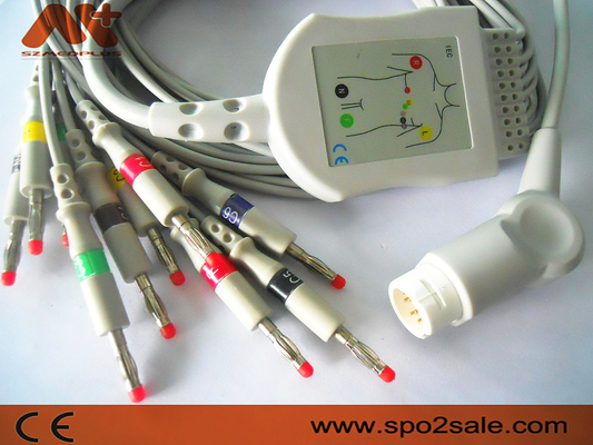 Cavo di elettrocardiogramma di Philips Compatible Direct-Connect per Codemaster 100, MRx