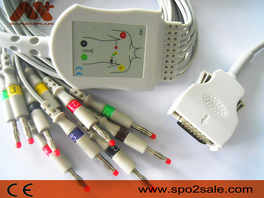 Cavo connessione diretta del cavo 9293-021-50 Mortara Ecg di elettrocardiogramma per ELI 100, ELI 200, ELI 50