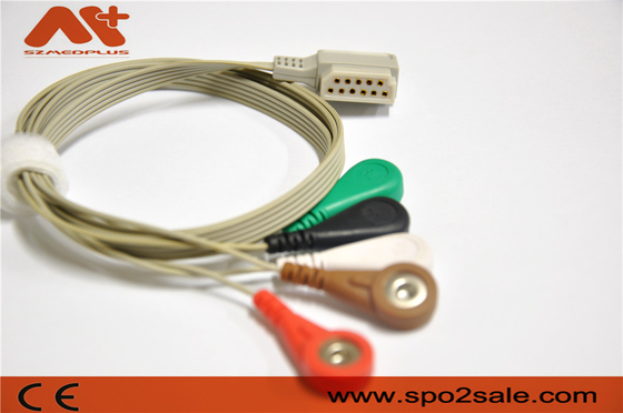 11 il cavo Philips M4725A del cavo ECG di Pin Telemetry 5 ha usato Holter Recorder