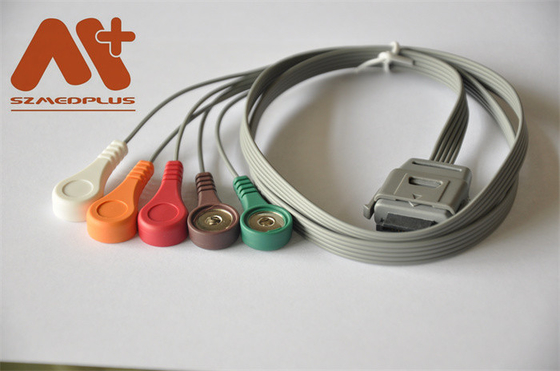 Il cavo biomedico 5 della BI ECG di Holter Cable degli strumenti conduce C07-12-12 improvviso