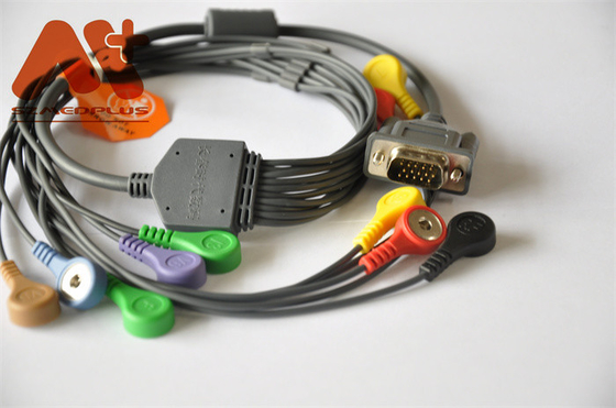 Il cavo 10 del DMS 300-3A AHA ECG di Holter Recorder del CE conduce la spina improvvisa