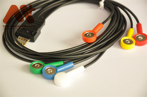 La TA del cavo del cavo di Holter 6 del cavo del ODM Schiller ECG - monitor paziente di 101 Uesd