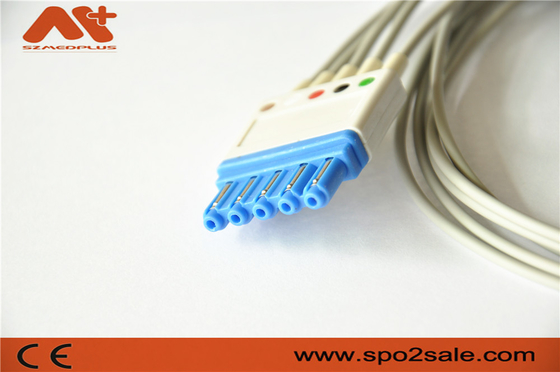 5 il cavo AHA rompe il cavo paziente M1644A Philips Compatible di ECG