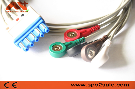 5 il cavo AHA rompe il cavo paziente M1644A Philips Compatible di ECG