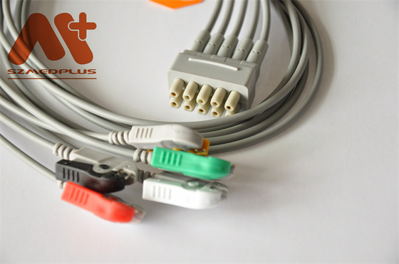 Cavo GE Marquette Compatible di collegamento della clip 412681-001 di 5 cavi multi