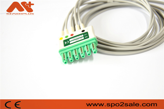 Clip paziente compatibile MS16546 AHA del cavo del cavo 5 di Draeger ECG