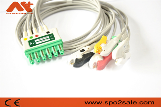 Clip paziente compatibile MS16546 AHA del cavo del cavo 5 di Draeger ECG