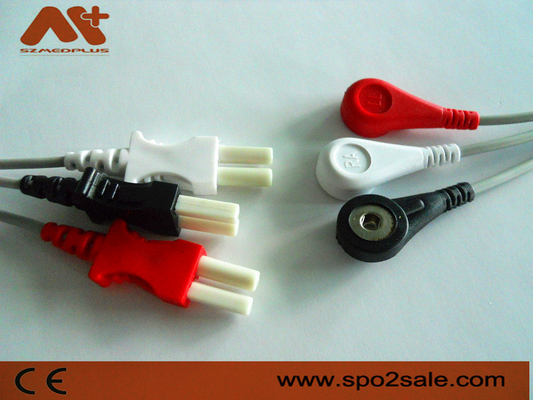 Leadwire compatibile della rottura ECG del cavo di Spacelabs 3 - 700-0007-00
