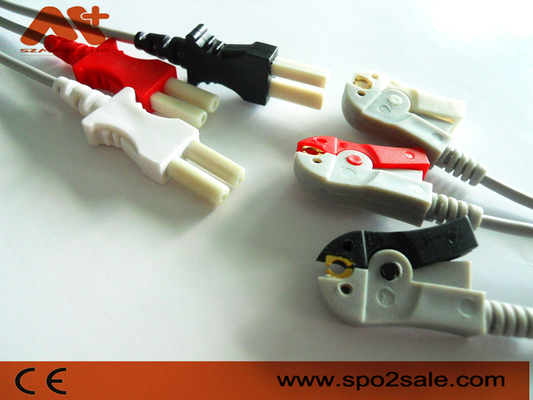 Leadwire compatibile della clip ECG del cavo di Spacelabs 3 - 700-0006-00