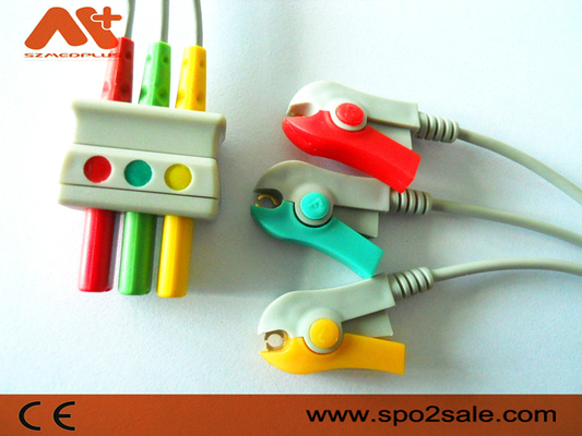 Leadwire compatibile della clip ECG del cavo di Draeger 3 - MP03411
