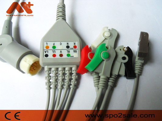 Cavo connessione diretta della clip ECG del cavo di Philips Compatible 5 - M1975A