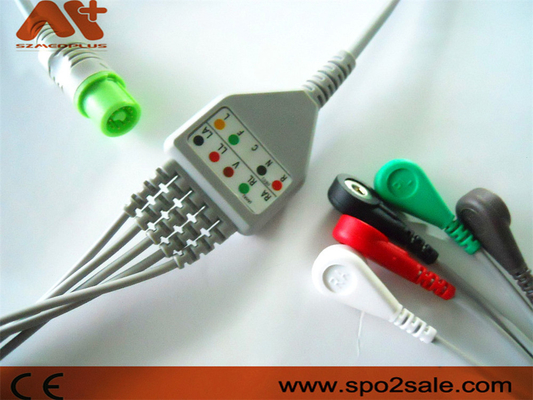 Cavo connessione diretta 5 della rottura compatibile ECG del cavo di Fukuda Denshi per Dynascope DS-5100, DS-5100E, DS-5300W, DS-5400, DS-7001