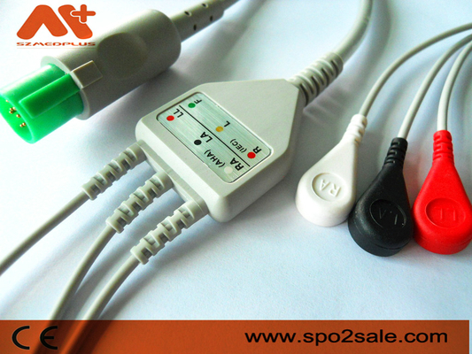 Cavo connessione diretta 3 della rottura compatibile ECG del cavo di Hellige - 303-442-99
