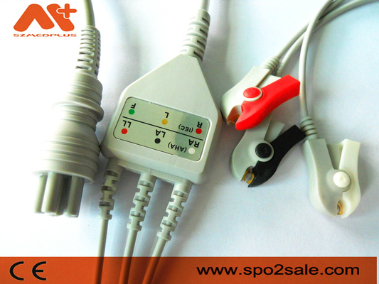 Omron > Colin BP-88S, BP-S510, M9500, cavo connessione diretta della clip ECG del cavo di Mate Advantage Compatible 3 della stampa
