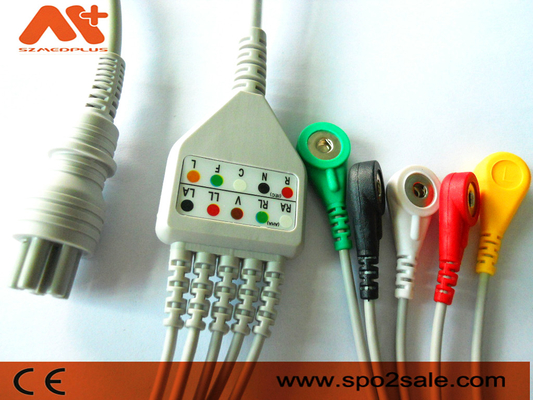Il monitor paziente di Colin BP-88S BP-S510 M9500 cabla Ecg 6 Pin Cable