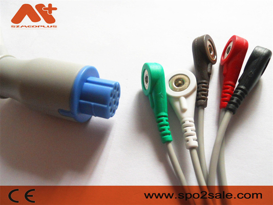 Cavo connessione diretta CB-72595R 5 della rottura compatibile ECG del cavo di Ohmeda di datex