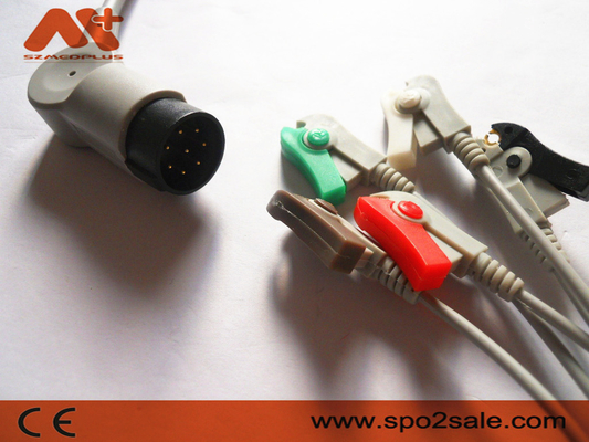 Nihon Kohden OEC-6102A, OEC-6105A, OEC-6120A, OEC-6120J, OEC-6120K 5Lead compatibile taglia il cavo connessione diretta di ECG