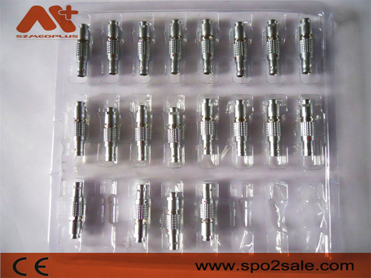 Collegatori per cavi medici in ottone placcati in oro Collegatori per cavi medici in metallo 1B 2pin 4pin 5pin 6pin