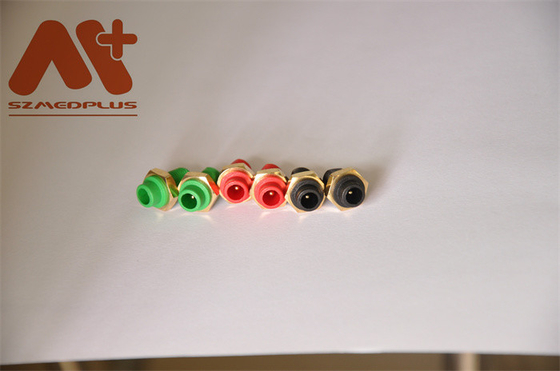 Il nero rotondo compatibile di Red Green del connettore dell'incavo Spo2 di baccano 1.5mm ECG