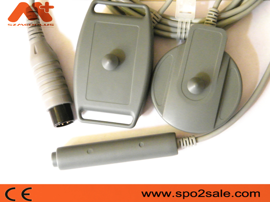 6 Pin UT3000B 2 in 1 trasduttore fetale del monitor con il giro grigio del cavo di TPU