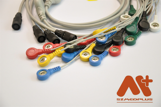Cable ECG Holter compatibile con Valenta Mn-08 7 a piombo