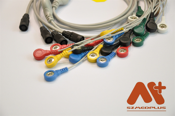 Cable ECG Holter compatibile con Valenta Mn-08 7 a piombo