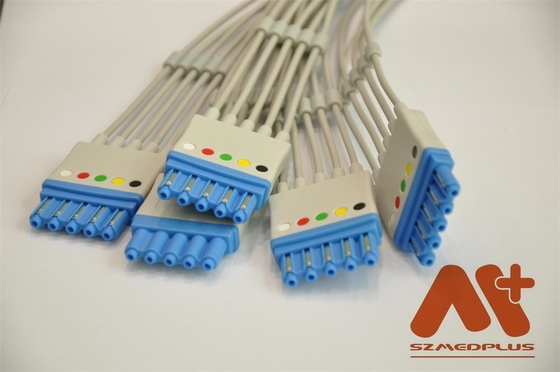 5 il cavo AHA rompe il cavo paziente M1644A Philips Compatible di ECG